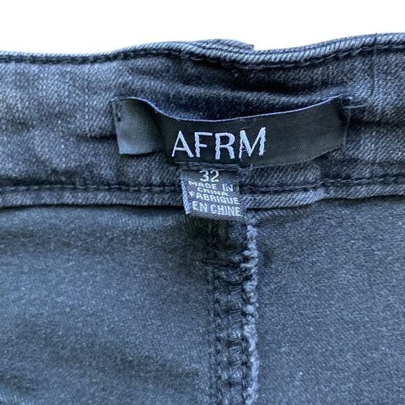 AFRM Huxley Bootcut Jean Womens Sz 32 Grey High Rise Y2K - Picture 4 of 7
